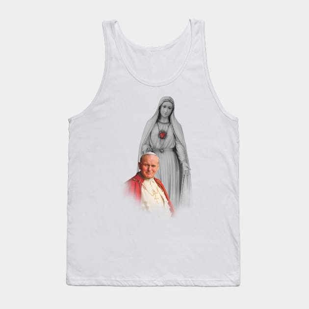 Saint John Paul II Tank Top by alinerope